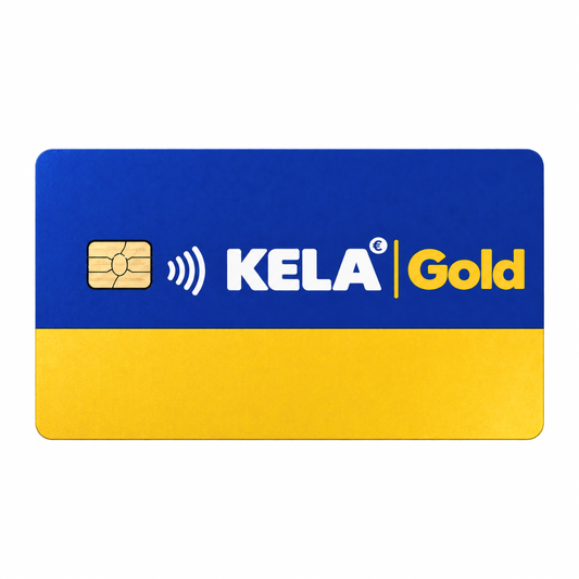 Kela Gold -pankkikorttitarra